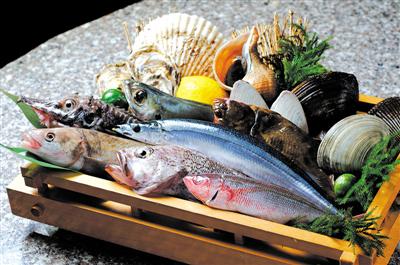 活きのよい魚介が満載！