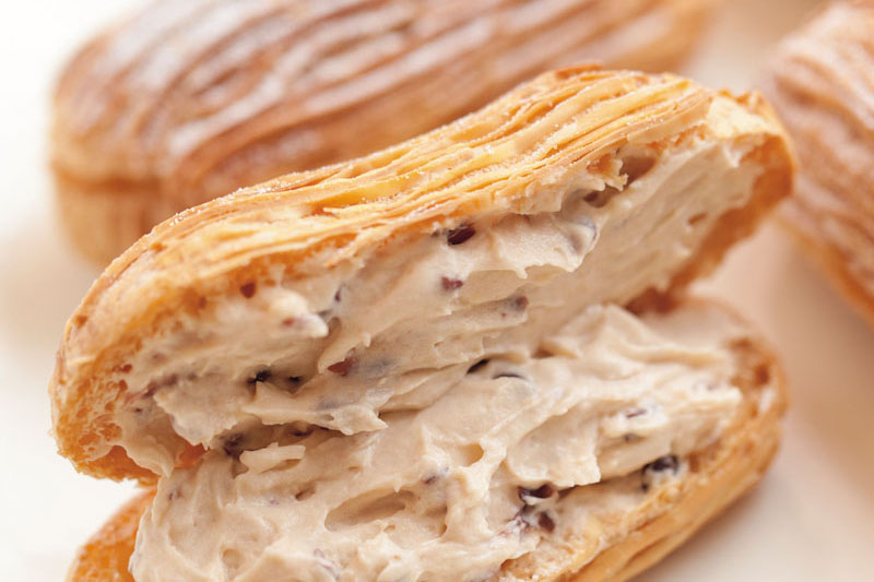 サクサクした食感の「小倉シュー」 サクサクした食感の「小倉シュー」