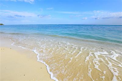 広々とした砂浜が続くビーチ