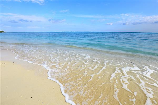 広々とした砂浜が続くビーチ