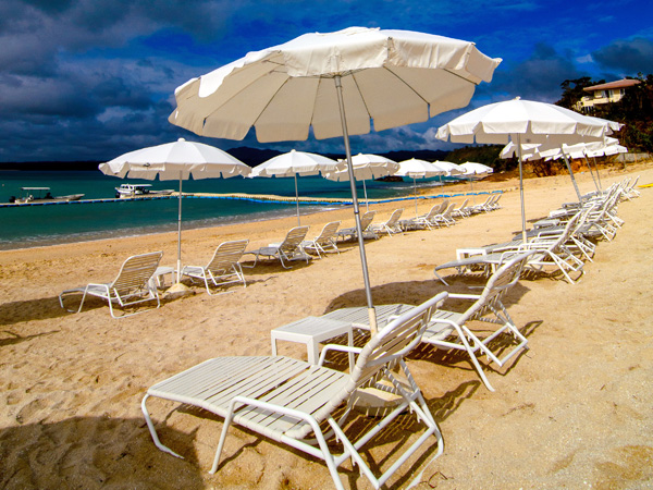 リゾート気分を満喫できるビーチ リゾート気分を満喫できるビーチ