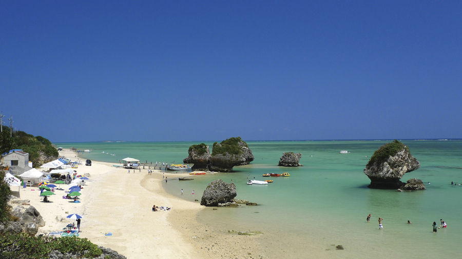 穏やかな新原ビーチ 穏やかな新原ビーチ