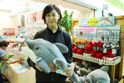 ネズミイルカのぬいぐるみ