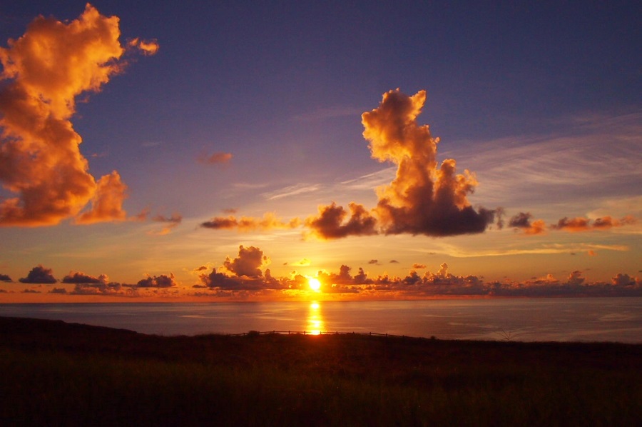 最西端の高台なので、夕陽スポットしても知られる 最西端の高台なので、夕陽スポットしても知られる