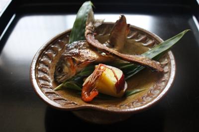 「米屋別荘」のアユのうるか焼き