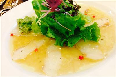 綾郷ヒラメと綾郷産野菜のコラボレーション