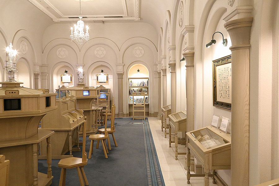 雪に関する情報を集めた資料館コーナー