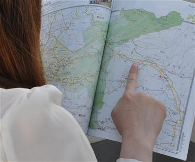 山道を通る場合は予想以上に時間が必要になることも。事前に地図