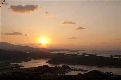 美しい天草松島の夕景