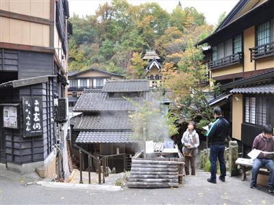 黒川温泉発祥の地蔵湯前