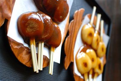 仙巌園の名物・両棒餅（ぢゃんぼもち）は絶品