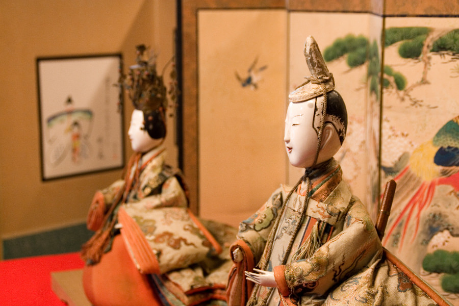 大分県日田市「廣瀬資料館」に収蔵されている貴重なひな人形 大分県日田市「廣瀬資料館」に収蔵されている貴重なひな人形