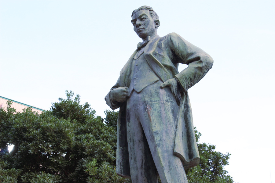 経済と戦った実業家としての姿の中にも薩摩武士の気風が宿る「五代友厚像」 薩摩武士の気風が宿る「五代友厚像」