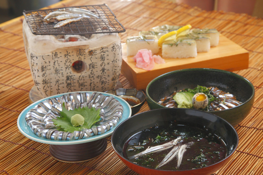 水揚げされたばかりのキビナゴを使った料理がそろう寿司店「すしよし」 キビナゴを使った料理がそろう寿司店「すしよし」