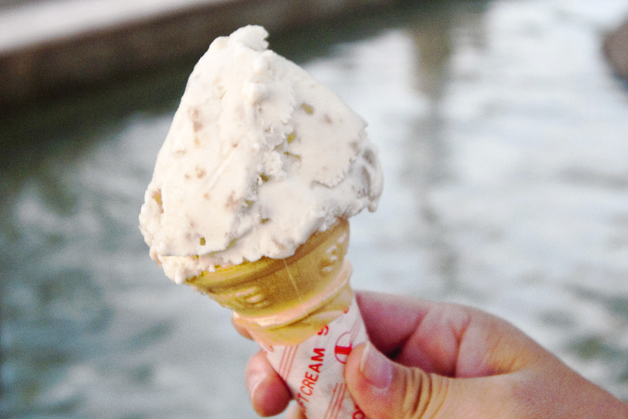 菊池産の牛乳を使った「きくちあいす」 菊池産の牛乳を使った「きくちあいす」