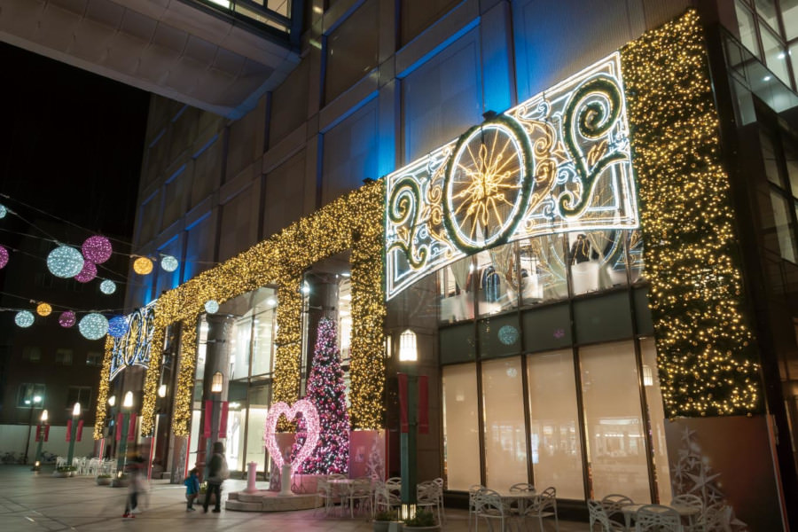 昨年の井筒屋のイルミネーション 昨年の井筒屋のイルミネーション