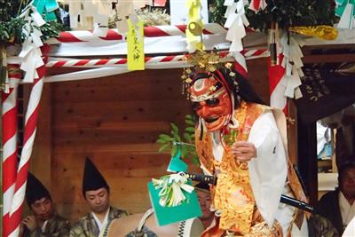 米良神社に昔から伝わる神面「菊池殿宿神」