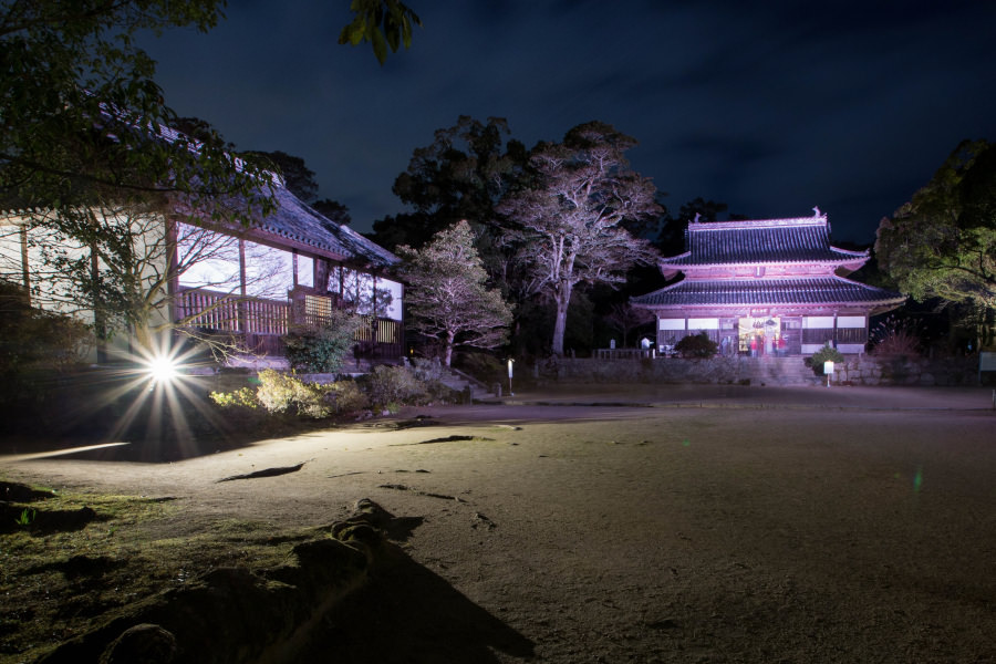 「ライトアップinまほろばの里」の様子 「ライトアップinまほろばの里」の様子