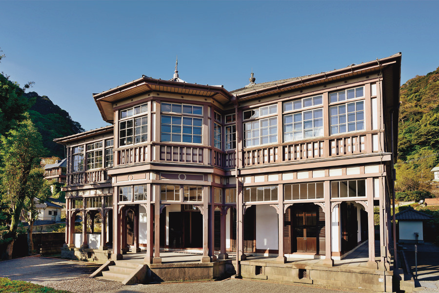 異人館とも呼ばれる「旧鹿児島紡績所技師館」の建物 「旧鹿児島紡績所技師館」の建物