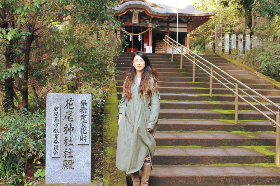 花尾神社にて