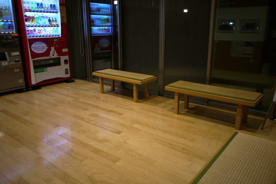 休憩スペースも完備。別府駅にも近いので待ち時間に利用することもできる 休憩スペースも完備。別府駅にも近い