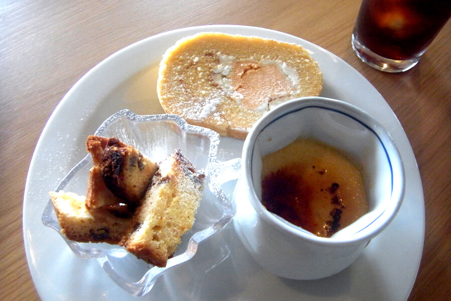 スイーツが3種類ついた「阿蘇デザートセット」 スイーツが3種類ついた「阿蘇デザートセット」