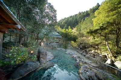 初夏には蛍を見ることができるほど綺麗な自然が残る椎葉山荘