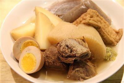 シカ骨からだしをとって煮込まれたおでん
