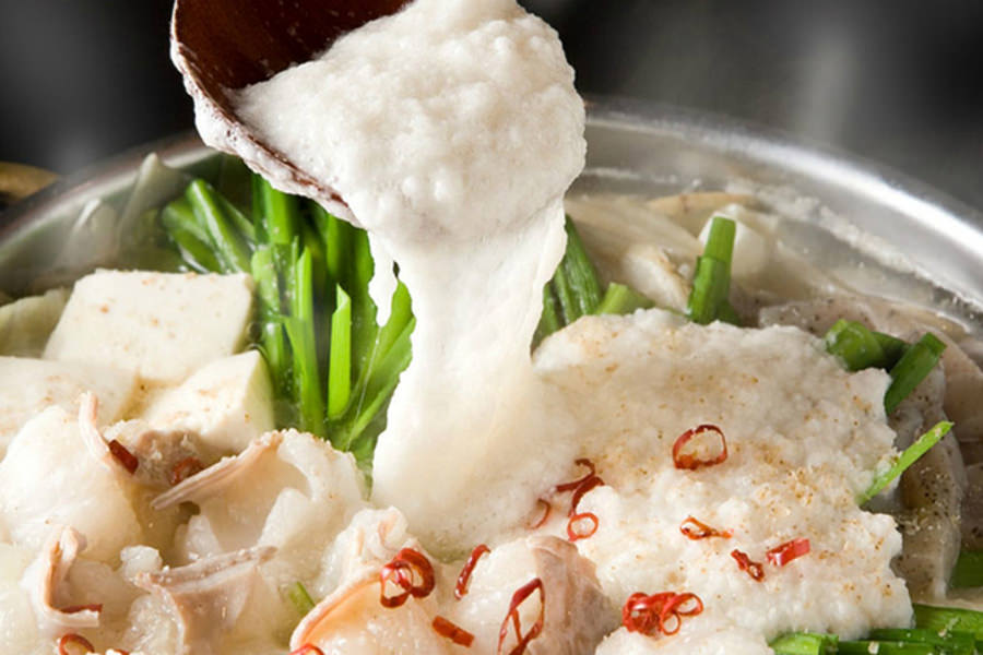 「梟雪見鍋」梟オリジナルもつ鍋、〆の雑炊がオススメです。 「梟雪見鍋」梟オリジナルもつ鍋、〆の雑炊がオススメです。