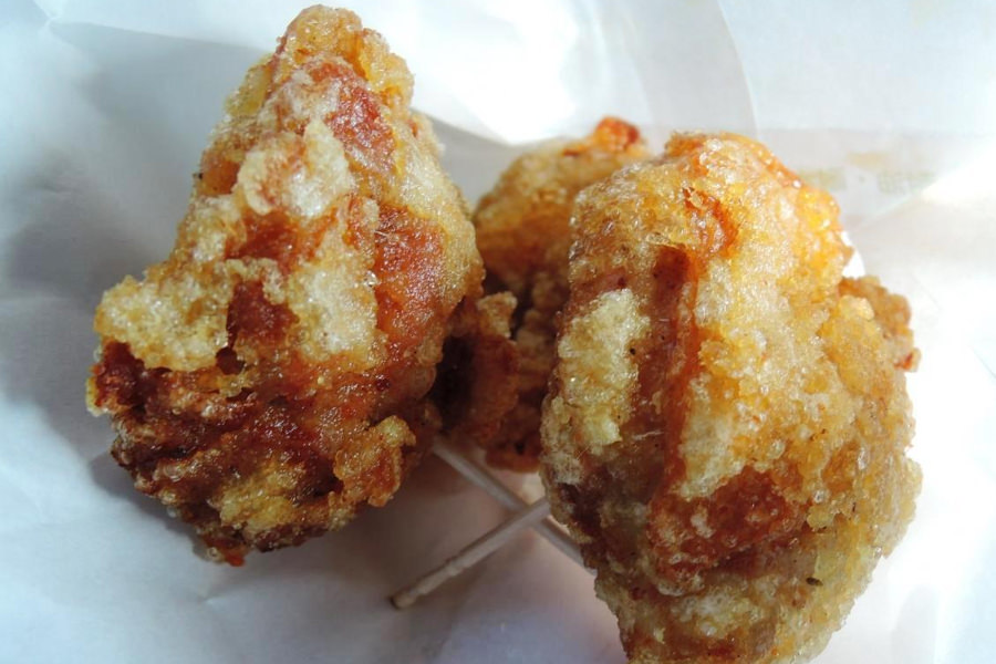 にんにくのパンチが決め「ダースワンからあげ100g210円」