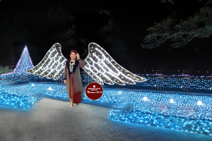 天使の羽がある撮影スポットも 天使の羽がある撮影スポットも