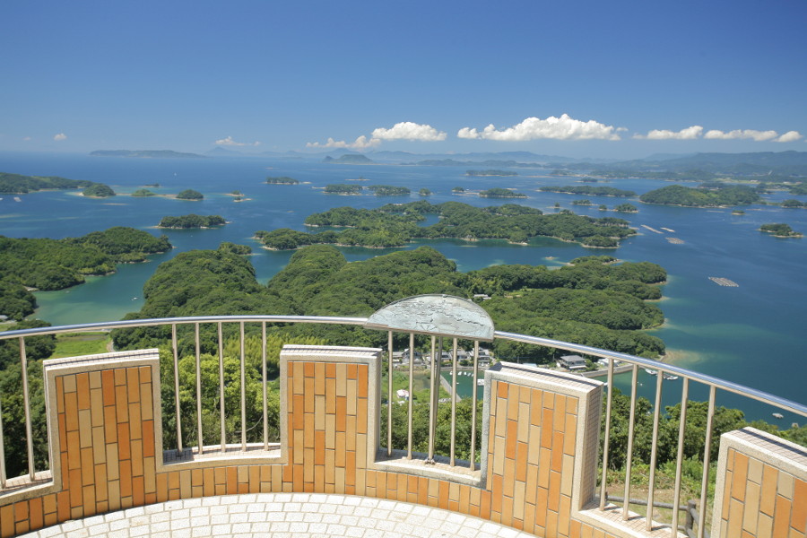 展海峰から見える九十九島