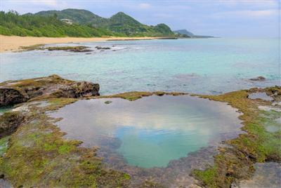 注目のスポット「ハートロック」。これを見たらいいことありそう