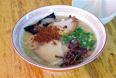 埼陽軒自慢のラーメン（550円）はまろやかで優しい味わい