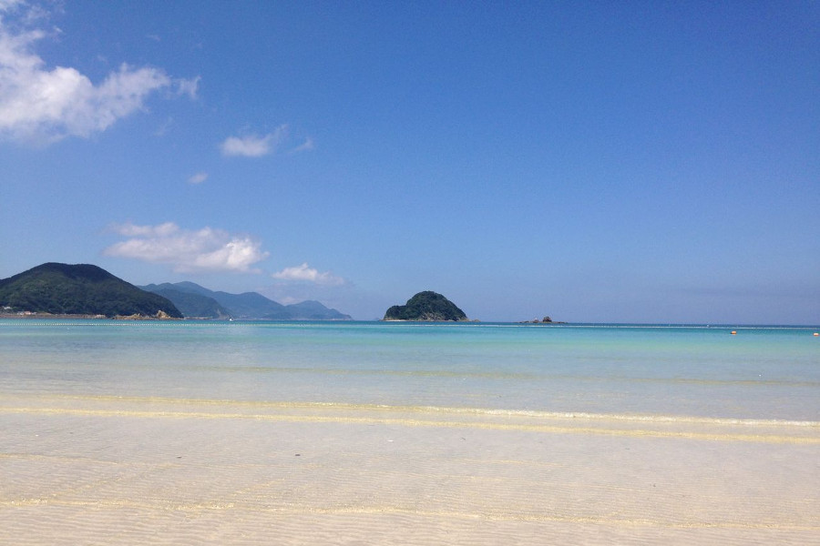 上五島随一の遠浅なビーチ 上五島随一の遠浅なビーチ