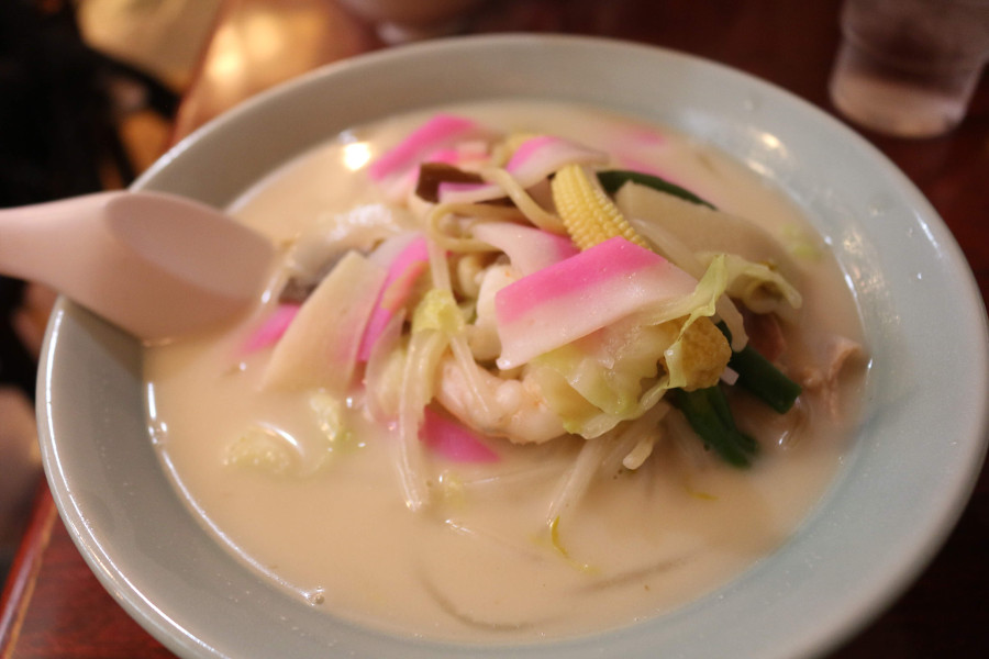 クリーミーなスープのちゃんぽんは、あっさりとした優しい味わい クリーミーなスープのちゃんぽんは、あっさりとした優しい味わい
