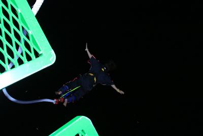 熊本県球磨郡五木村で「1ナイト バンジー祭り」