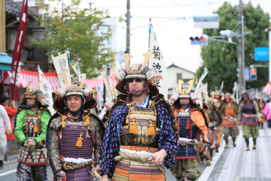武者行列が、菊池の街に甦る！見応え十分のお祭りです