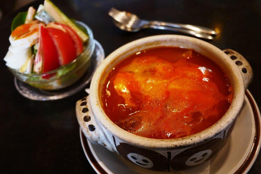 ロシアの家庭料理「ボルシチ」を馬家溝オリジナルの味付けで ロシアの家庭料理「ボルシチ」を馬家溝オリジナルの味付けで