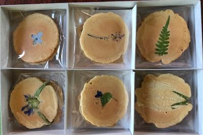湯布院の大自然が育んだ山野草を焼き込んだ「摘み草せんべい」