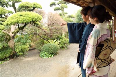 「出水武家屋敷」を着物で散策