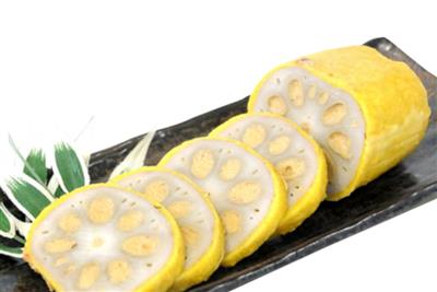 「殿さま蓮根肥後国屋」の殿さま蓮根。辛味を抑えた味わい