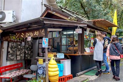 店は高千穂内の御塩井（おしおい）駐車場入り口付近