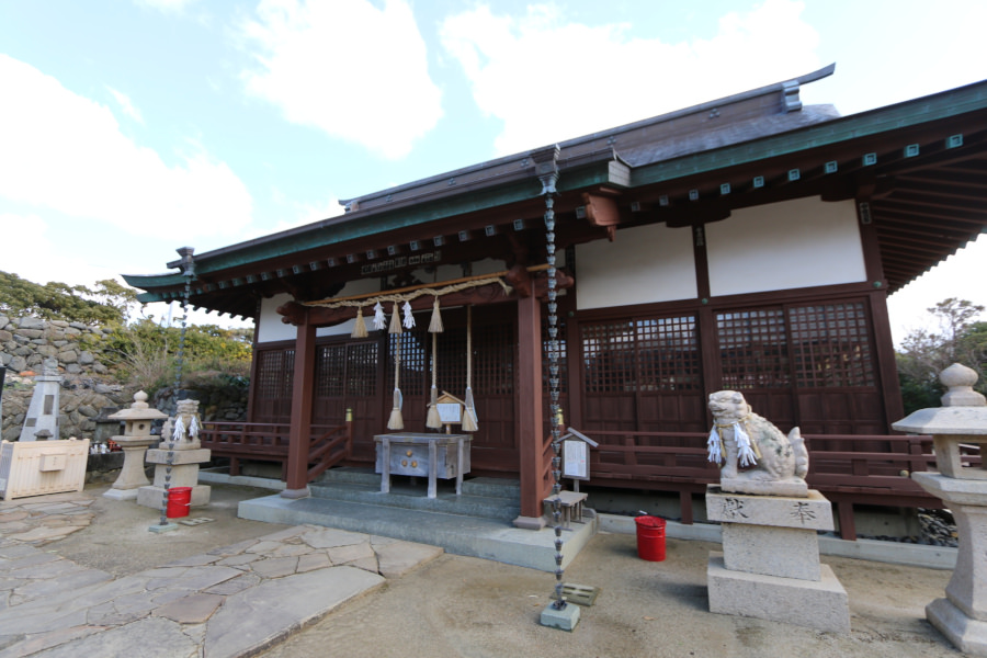 奈良時代初期の創建と伝えられる聖母宮 奈良時代初期の創建と伝えられる聖母宮