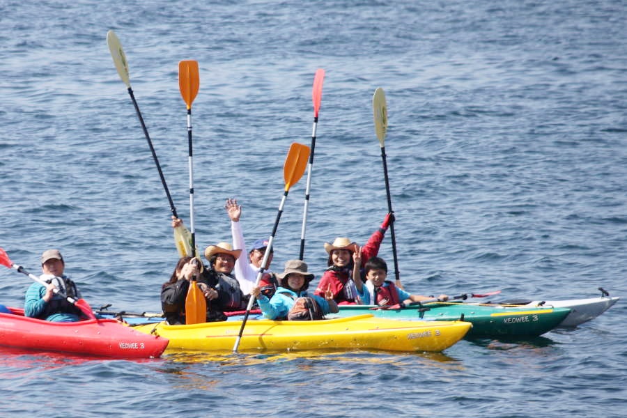 小学生でも楽しめる「桜島でちゃぷちゃぷカヤック」 小学生でも楽しめる「桜島でちゃぷちゃぷカヤック」