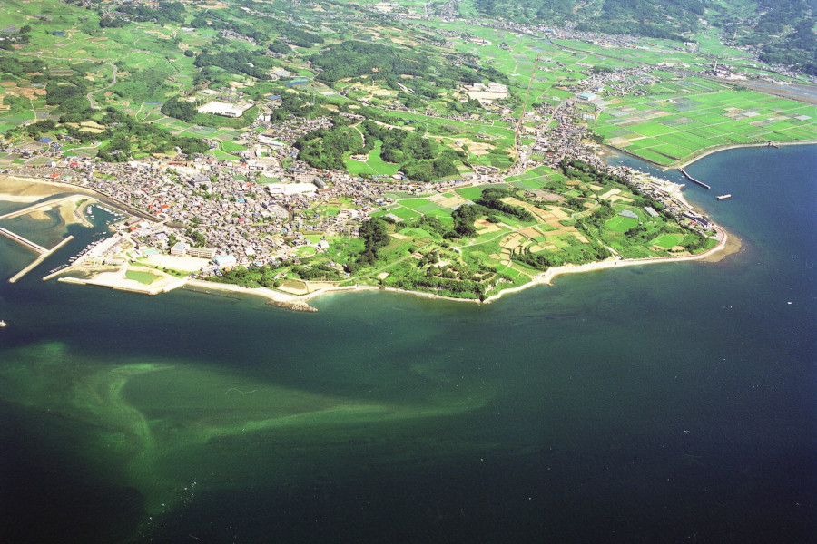 三方を有明海に囲まれた難攻不落の天然の要害 三方を有明海に囲まれた難攻不落の天然の要害