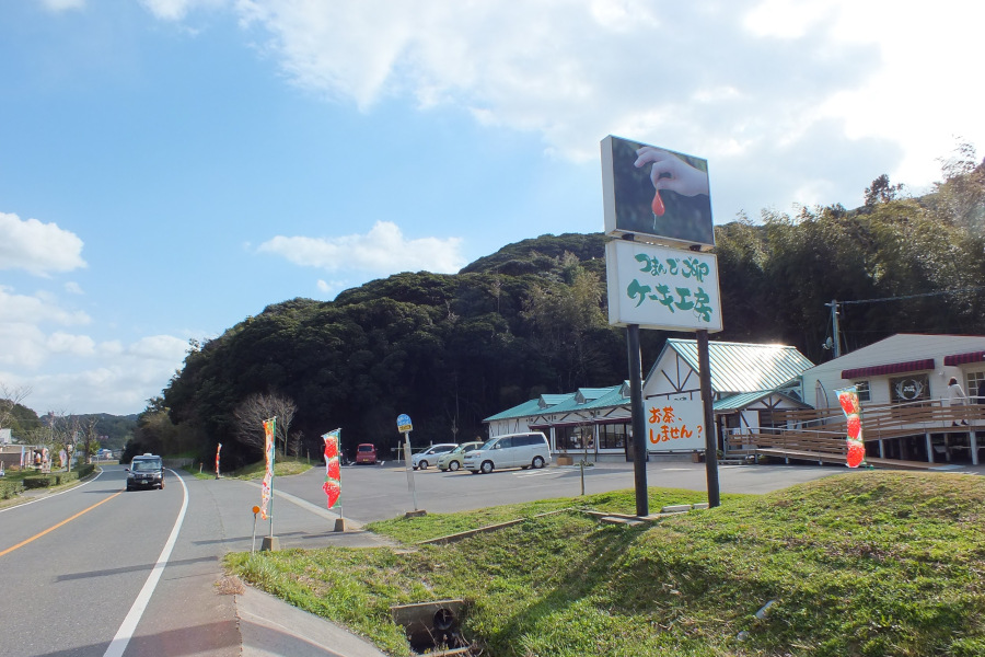 直売店・にぎやかな春の向かいにはケーキ工房も 直売店・にぎやかな春の向かいにはケーキ工房も