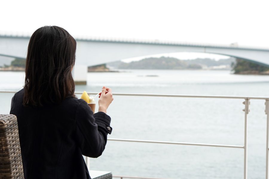 海が目の前に広がるオープンデッキ 海が目の前に広がるオープンデッキ