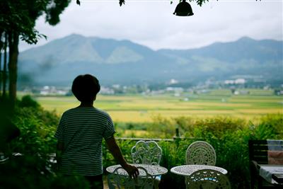 春の田植えから冬景色まで、四季の南阿蘇を一望