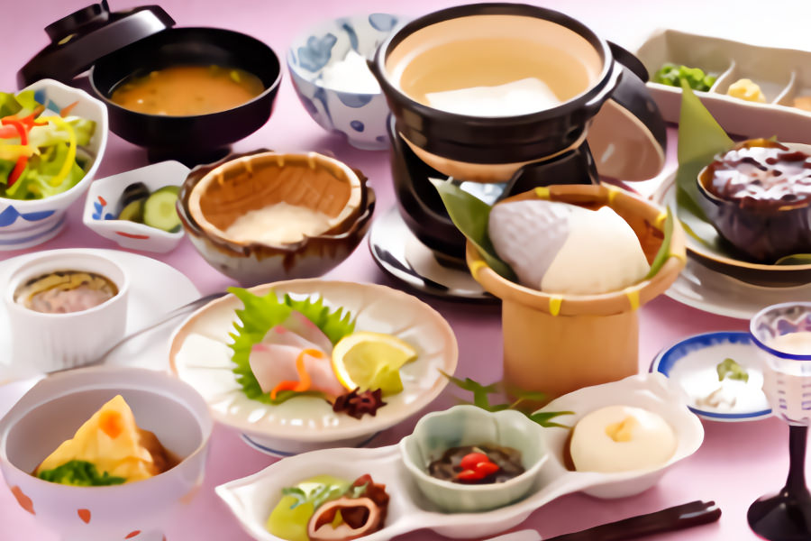 日帰りで楽しめる食事プラン。仕入れや季節により料理内容が変わります 日帰りで楽しめる食事プラン